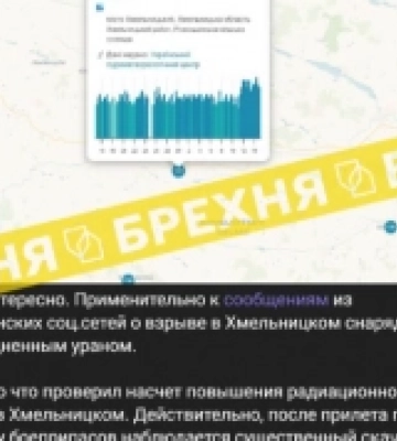 Українців попередили про фейки щодо підвищення радіації на Хмельниччині