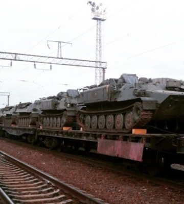 Із Білорусі в бік Луганщини окупанти перекидають ще один ешелон із технікою