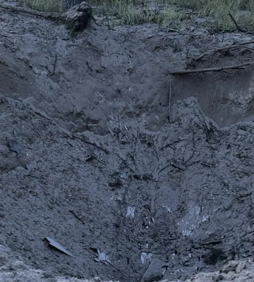Табурець показав місце “приземлення” ворожого безпілотника