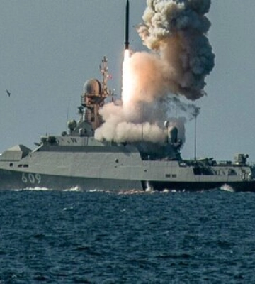 Российская ракета &quot;Калибр&quot; упала в оккупированном Крыму
