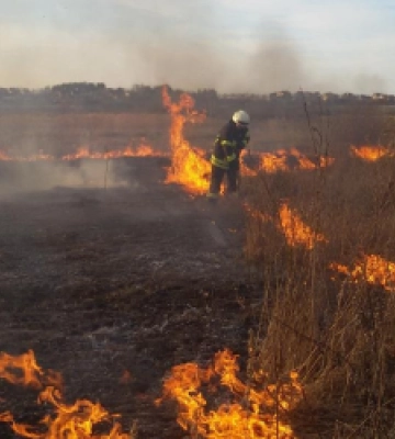 Учора рятувальники Львівщини ліквідували 6 пожеж сухої трави