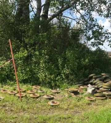 Під час відновлення ЛЕП на Харківщині знайшли рекордну кількість мін