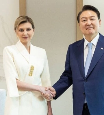 Зеленська у Сеулі зустрілася із президентом Південної Кореї