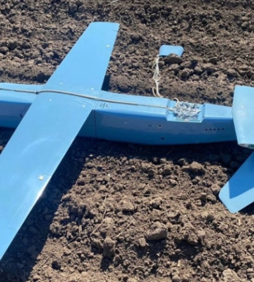 Прикордонники  на Харківщині приземлили російський дрон, оснащений камерою з 12 об&#039;єктивами