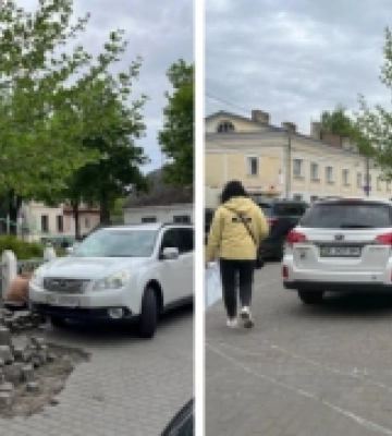Розбирають частину тротуару: у центрі Рівного стартували роботи з озеленення міського простору