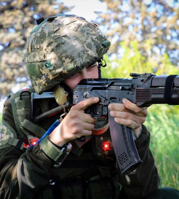 Гвардійці проводять тактичні навчання із застосуванням системи LaserTag