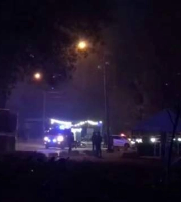 Падение дрона в Соломенском районе Киева: взрывная волна повредила здание ТЦ