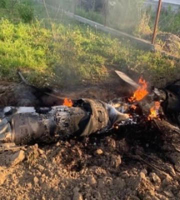 Поліція показала уламки ракет, якими росіяни намагалися атакували Київ