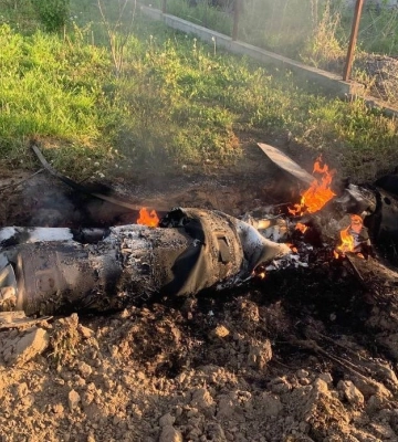 Поліція показала уламки ракет, збитих на Київщині