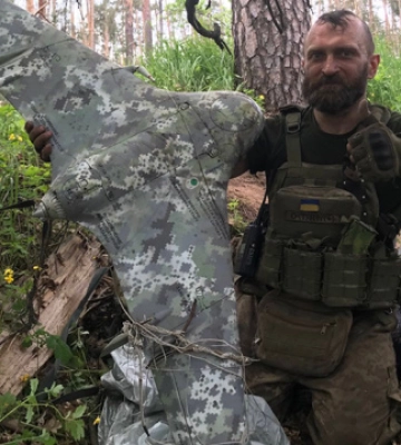 Нацгвардієць на Луганщині збив рідкісний російський дрон «Елерон»