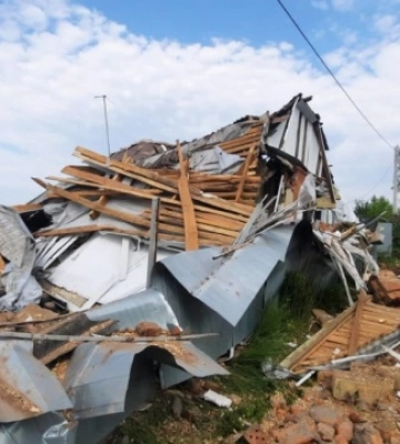 Ракетний удар по Харківщині: у Циркунах зруйновані два будинки, десятки пошкоджені
