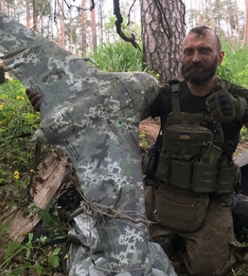Нацгвардієць на Луганщині збив рідкісний російський дрон «Елерон»