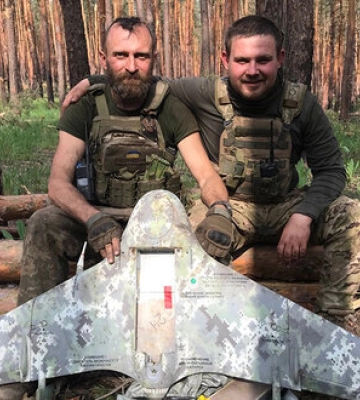 Нацгвардієць на Луганщині збив рідкісний російський дрон «Елерон»