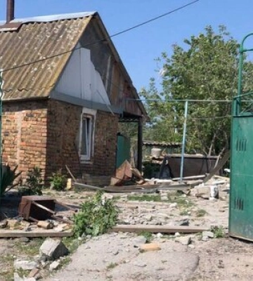 Росіяни обстріляли Нікополь з важкої артилерії. ФОТОрепортаж