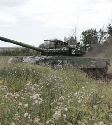 МОУ показало знищений танк росіян на Херсонщині
