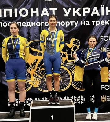 Спортсменка з Луганщини виборола 2 нагороди чемпіонату України з велоспорту