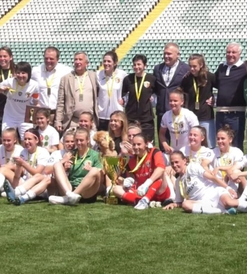 Футболістки полтавської «Ворскли» отримали золоті медалі Чемпіонату України