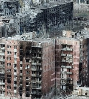 Бахмут уничтожен полностью: в сети показали мертвый город с высоты птичьего полета