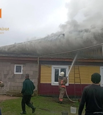На Волині горів дерев’яний житловий будинок