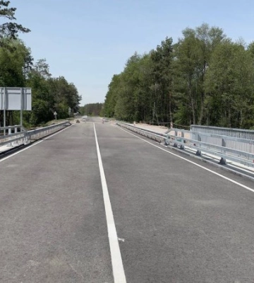 На Київщині відкрили рух відбудованим мостом через річку Таль