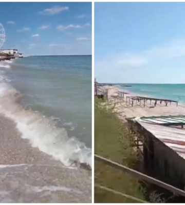 Азовське море та порожнеча. Як виглядає один найулюбленіших курортів мешканців Дніпра
