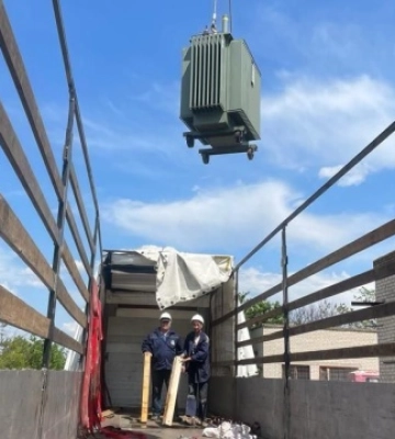 Херсонводоканал отримав два трансформатори від німецької компанії