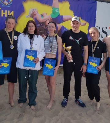 Сумчани здобули медалі на чемпіонаті України з пляжної боротьби