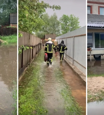 Під час зливи у Полтаві підтопило приватні будинки