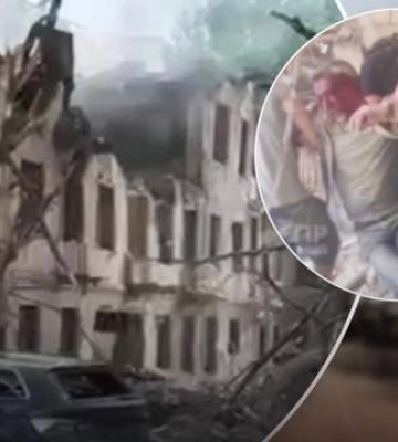 Раненый мужчина весь в крови: появилось видео из больницы Днепра, в которую попали оккупанты