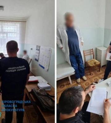 На Кіровоградщині лікар районної лікарні за хабар обіцяв ухилянту «білий квиток» 