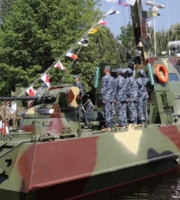 До складу ВМС Збройних Сил України ввели малий броньований артилерійський катер &quot;Буча&quot;