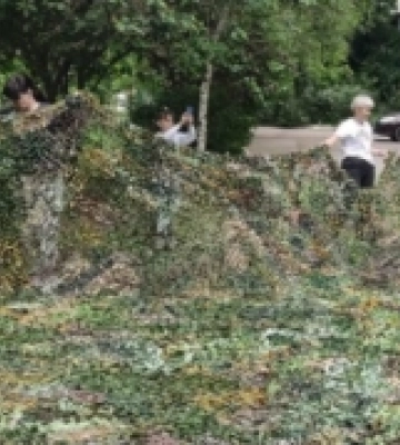 Херсонські волонтери сплели рекордно велику маскувальну сітку – 140 квадратних метрів