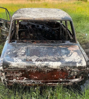 У Бориславі на Львівщині згоріла автівка, - ФОТО