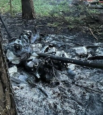 У МВС показали наслідки падіння ворожих дронів (ФОТО)