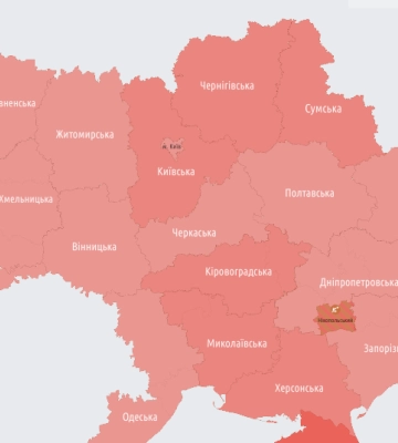 Повітряна тривога охоплює західні області України