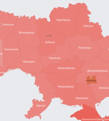 Повітряна тривога в Івано-Франківській, Волинській, Тернопільській областях