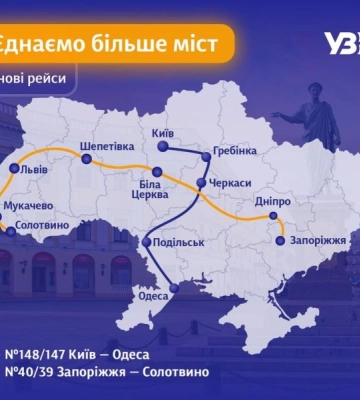 До Одеси змінився маршрут поїздів