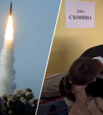 Ракетный обстрел Киева: из-за России молодожены праздновали свадьбу в бомбоубежище