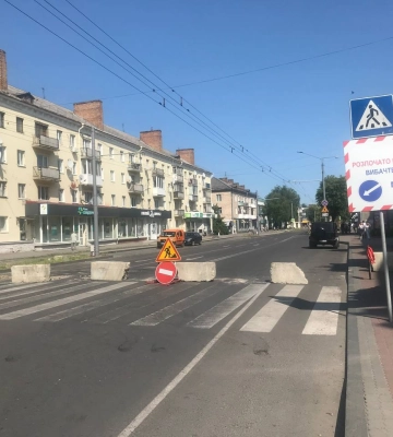 Скільки буде перекритий проспект Волі у Луцьку 