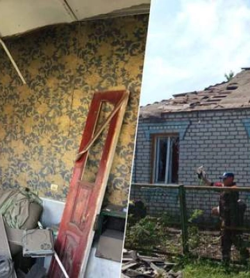 Один з будинків відновленню не підлягає: кадри з місця падіння уламків дрона на Кіровоградщині