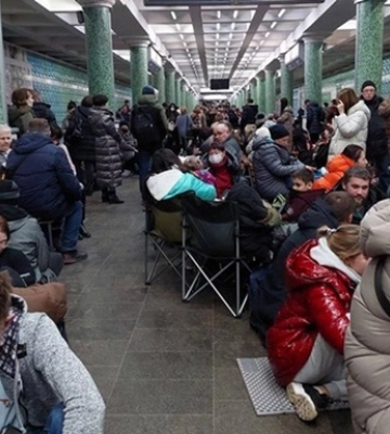 Стало відомо, скільки киян ховалися в метро під час ракетної атаки