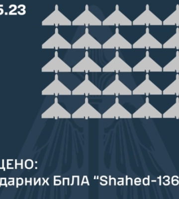 Ночной обстрел Киева: силы ПВО уничтожили 29 дронов-камикадзе