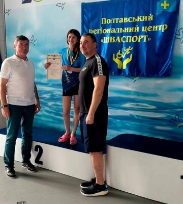 Кропивницька плавчиня здобула золото на змаганнях серед дітей із порушенням слуху