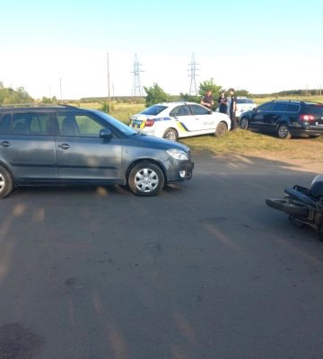 На Рівненщині постраждав неповнолітній кермувальник мотоциклу (ФОТО)