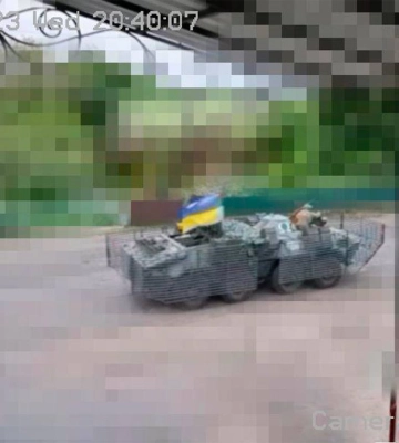 Камери підприємcтва з Рівненщини фіксували рух колони військової техніки ЗСУ
