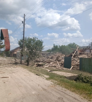Загинув цивільний чоловік внаслідок обстрілу Вовчанська з РСЗВ – поліція