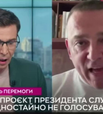 «Слуга» Бужанський відмовився спілкуватися українською та «напав» на ведучого (відео)