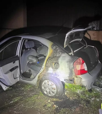В Днепре на Калиновой вспыхнул Hyundai