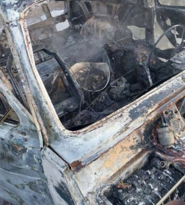 У Мелітополі злетіло в повітря авто із чотирма колаборантами