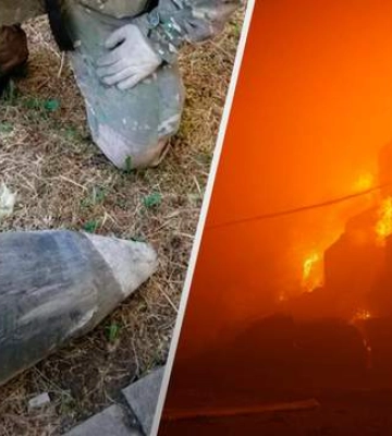 У Києві сапери у палаючій будівлі знешкодили нездетоновану 50-кілограмову бойову частину Shahed. Фото та відео